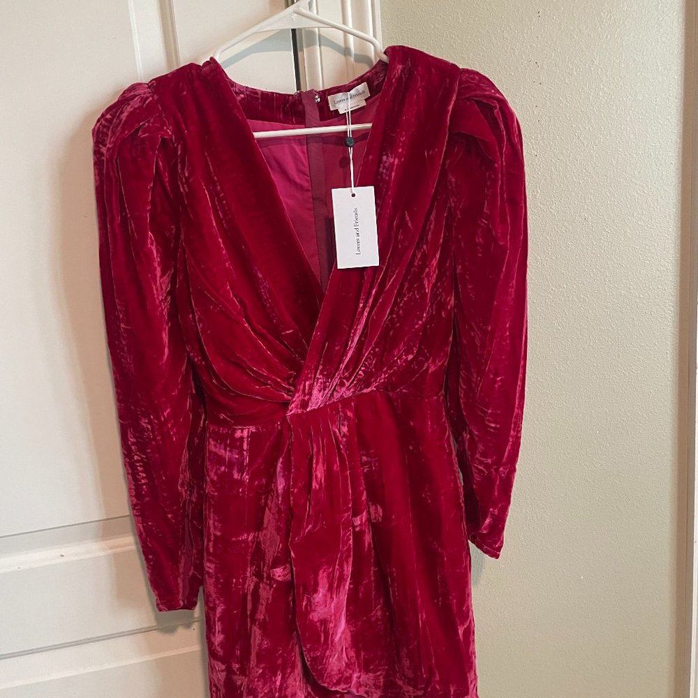 Lovers and Friends Hot pink Velvet Dress